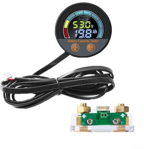 Battery Capacity Voltage Monitor, 5In1 Battery Tester With 500A Shunt, For Accurate Capacity Measurement And 8100V Voltage Assessment