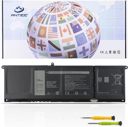 54Wh V6W33 TN70C G91J0 Batterie Compatible avec Dell Latitude 3320 3420 3520 Inspiron 14 Plus 7420 3510 3511 3515 3520 3525 3535 5510 5515 5518 5410 7415 7420 7425 5310 5410 5415 5418