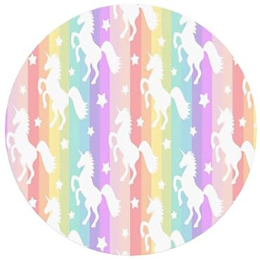 Große Magnete für Kühlschrank, Motiv: Einhörner auf bunten Streifen, dekorative Kühlschrankmagnete für Whiteboard, Garagenspind