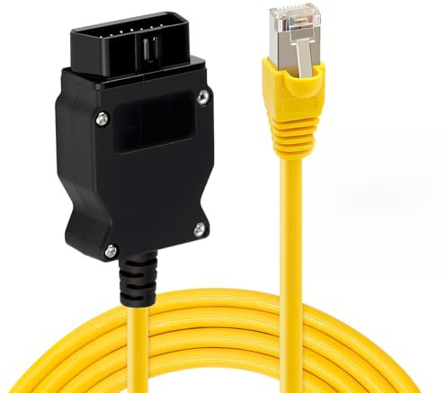 Amztour Enet OB-D2-Kabel Plug & Play für Diagnose und Codierung | RJ45 E-SYS Adapter für F-Serie 1er F20 3er F30 F31 F80 6er F12 F13 5er F10 F11 F18 F07 7er F01 F02 F03 F04 X3 F25