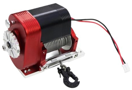Tangerine 1 10 Simulierte 8274 Vertikalwinde Aluminium 6 12 4 V 50 lbs Tragfähigkeit Kompatibel mit RC Crawler Upgrade-Teil(Red)
