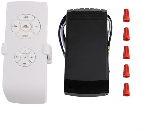 For Smart Home Ceiling Fan Light Remote Controller Kit For For Tuya WiFi with RF Remote, Dual Control For For Fan and Light, Supports Voice Commands (110V （90-175V）)
