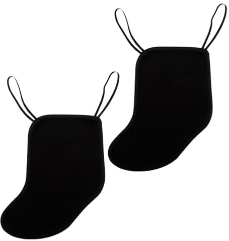 Amosfun 2 Stück Schwarze Flanell Schulterpolster und Kinnstützen für Violine 4/4 und 4/3 mit Ausreichendem Schutz und Einfachem Abnehmen zum Üben und Aufführen