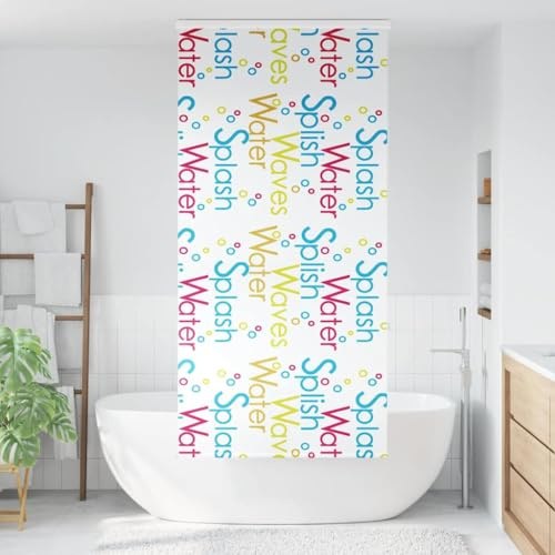 Water Resistant PEVA Cassette Shower Blind Elegant Privacy 110 x 240 cm