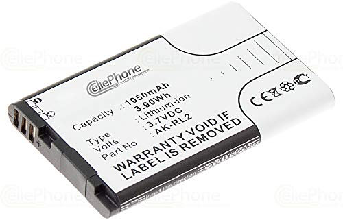 cellePhone Akku Li-Ion kompatibel mit Emporia Essence Plus/Talk Comfort (Ersatz für AK-RL2)