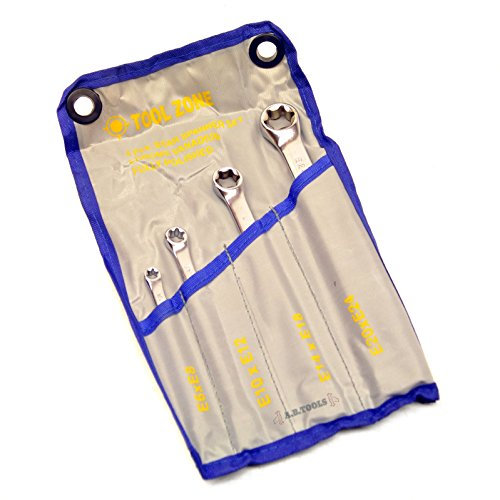 4pc Star / Female Torx / E Ring Spanner Tool Set E6 - E24 Wrench TE541