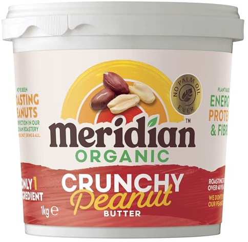 Meridian Organic Low Salt Crunchy Peanut Butter 1000g (Case of 6)