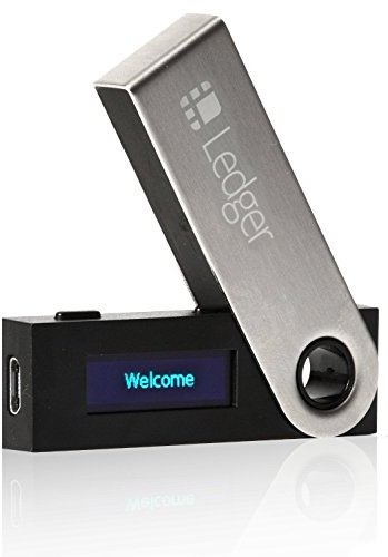 Ledger Nano S Original Criptovutasche Hardware Geldbörse von Ledger/Bitcoin Ethereum schützt digitales Moneta, Silver Black, s