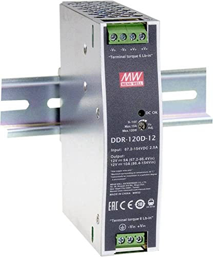 Mean Well DDR-120B-48 Hutschienen-DC/DC-Wandler (DIN-Rail) 48 V/DC 2.5A 120W Anzahl Ausgänge:1 x In