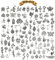 Sunshine smile Charm Anhänger Schmuck Basteln,100 Stücke Charm Anhänger Antik Silber,Schmuckanhänger Charms,Charm anhänger gemischt,Charm anhänger DIY für Ohrringe Halskette Armband