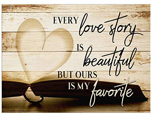 Eiflow 5D Diamond Painting Art Kits for Adults Phrase Love Story,DIY Paint by Diamond Embroidery Kits Full Drill (50 x 35 cm)