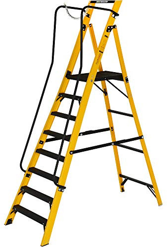 Youngman Fibreglass Megastep Ladder 8 Tread Platform