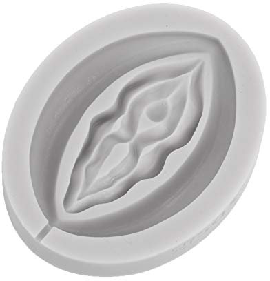 TiaoBug 3D Vulva Form Torten Rand DIY Silikonform Ausstechformen Torten Schokolade Keks Silikonformen Backen Mould Tortedeko Ausstecher Grau Vulva One Size