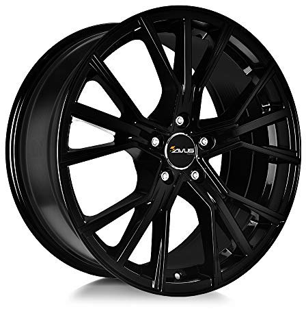 AF18 4 Alufelgen NAD 9x20 5x112 ET25 66,6 Black Made IN Italy