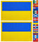JBCD 2 Stück Ukrainische Flagge Patch Ukraine Flaggen Tactical Patch Pride Flag Patch für Kleidung Hut Patch Team Military Patch