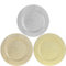 COM-FOUR® Platos inferiores 3x - Platos brillantes reutilizables como decoración de mesa - Platos decorativos para bodas, celebraciones familiares o Navidad - Ø 33 cm