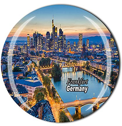 Frankfurt Deutschland Kühlschrankmagnet Kristall Touristen Souvenir Geschenkkollektion Kühlschrank Magnet Aufkleber