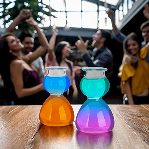 NFNSIG Lot de 2 verres à cocktail ronds créatifs de 120 ml pour cocktails, martini, tequila, margarita