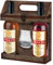 Wikinger Met Lagerfeuer-Set (2 x 0,75 L) inkl. Haithabu-Glas – Original & Roter Met Honigwein – Honigmet ideal pur, als Aperitif oder Heißgetränk – 11 & 6 % Vol. Met