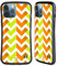 Head Case Designs Orange And Lime Green Neon Zigzag Hybrid Case Compatible With Apple iPhone 13 Pro Max