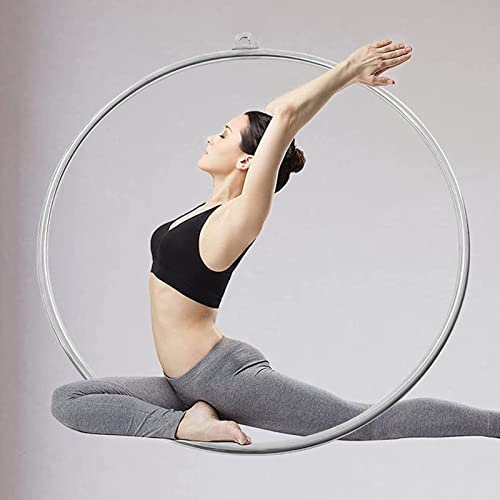 CMYUN Aerial Hoop Ring Yoga Lyra Hoop Luftring, Home Gym Tanzstudio Großer Luftreifen, Zirkusakrobatik Performance Single Point Hoop für Indoor Outdoor (Size : Diameter-80cm(31 1/2))