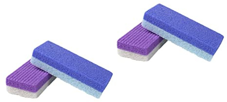 Beavorty 4 Stück Fußmassage Datei Fußpeeling-werkzeug Fußhautfeile Scrubber Pediküre-peeling Fußpflege-entferner Fußhautentferner Fußschwammfeile Raspel Pu Gefrostet Nagelwerkzeuge