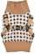 Puppia Jace Jacket Hundegeschirr Pullover Warm Winter Rautenmuster für kleine und mittelgroße Hunde, Beige, Small