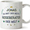 Mugffins Tassen Personalisierten für REISEBERATER Mann - Auf Deutsch - Beste der Welt - 11 oz / 330 ml - Individuell Anpassbar Geschenk Mitarbeiter