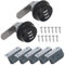 2 Pack ZONADAH Combination Cam Lock Password Coded Cabinet Drawer Lock 20mm Security Locks 3-Digit Password Security Padlock for Office Drawer Cabinet Toolbox Black