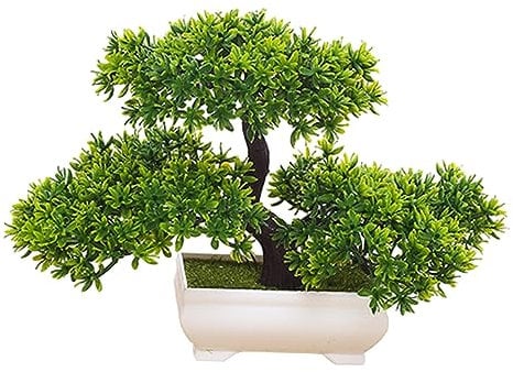 Künstlicher Bonsai Baum, Eingetopfte Japanische Kiefer, Garten Mittelstück, Tischdekoration, Realistische Kleine Kunstpflanzen, Künstliche Pflanze