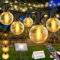 LED Solar Lichterkette Aussen 15M - 25+1 Lichterketten Außen G40 Glühbirnen IP65 Wetterfest Solarlichterkette mit Fernbedienung Outdoor für Garten Balkon Party Hochzeit