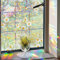 Glorlliant Fensterschutzfolie Dekorative Buntglas-Fensterfolie Sonnenblockierung Statisch Haftende Fensteraufkleber Nicht klebend 43 x 200 cm