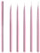 Lokaloka 6/9/12/15/18mm Pinceau Nail Art Ongles Professionnel avec Capuchon, 5 Pièces Pinceaux Extra Fine Ultra Fin Liner Set pour Vernis Semi Permanent Ongle Gel Peinture Acrylique Manucure Rose