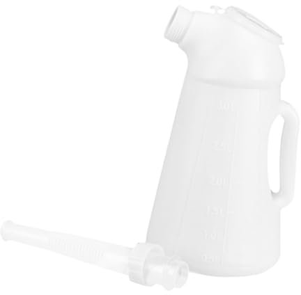 JECOMPRIS Refueling Can for Car Oil Container Long Spout Manual Hand Pump Oil Dispenser Transfer