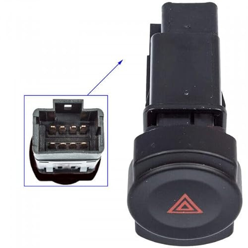 Bouton Interrupteur Warning Feu de Détresse STOP compatible DACIA Logan Sandero Duster