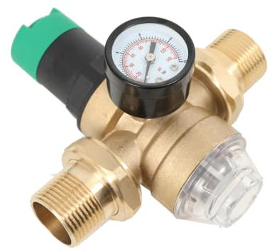 NICCOO Druckminderer Wasser mit Manometer, Wasserdruckminderer 1 zoll DN25 Druckregler