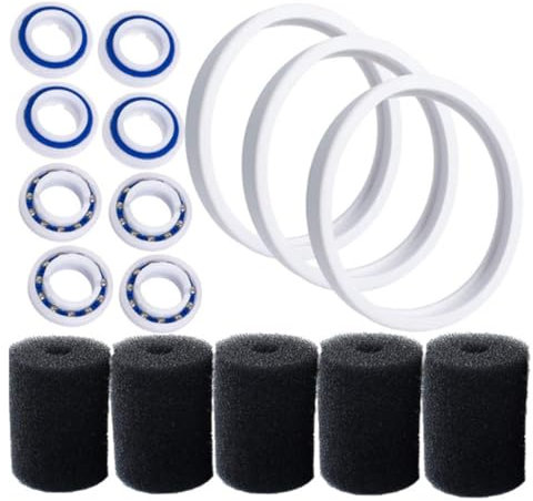 Ieron Accessoires de pneus pour Robot de Piscine avec filtres de Remplacement pour Robot Nettoyeur de Piscine Polaris 180 280 360 380