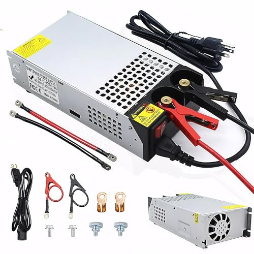DC 12V 100A 1200W Alimentatore Trasformatore 230V AC to DC 12Volt 100A Interruttore 1200W Alimentatore per Pompa LED CCTV Sicurezza Auto Stereo Stampante 3D e altri 12V Dispositivi (24V 50A 1200W)