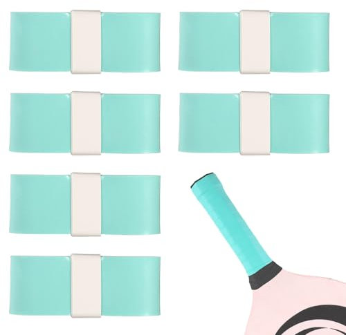 6 Stück Griffband für Tennisschläger, rutschfest Griffabdeckung für Badmintonschläger Tennis-Finishing-Griffband Vorgeschnittener Badminton-Overgrip für Badminton Geschenke (Grün)