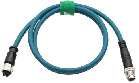 HangTon Machine Vision Sensor Barcodeleser Ethernet Adapterkabel, M12 8 Pin X-codierter Stecker auf 8-polige X-Coding Buchse für Basler Cognex Kathrein Keyence Baumer Sick Datalogic Automation 2M
