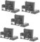 Gatuida 5 Sets Slide Rack Labsters Microscope Slides Screen Storage Rack Slips Staining Jar Rack Industrial Microscope Slide Holder Trestles Gram Stain Kit Lab Rack Wrights Grey Plastic