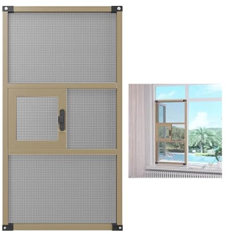 Zanzariera estensibile telaio alluminio Schermo scorrevole per finestra con telaio in alluminio, schermo di ricambio per finestra scorrevole con telaio personalizzato per la casa, installazione e rimo
