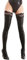 Kutocesy Leder Overknee Strümpfe Stockings Damen Sexy Wetlook Latex Rutschfest Strumpfhosen Dessous Cosplay Strümpfe Slim (Black)