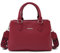 Mabecol Damen Umhängetasche PU Leder, Shopper Tasche mit Reißverschluss, Schultertasche mit breitem Gurt, Elegante Damen Handtasche, Handtasche mittelgroß für Arbeit, Alltag & Reisen (Rot)