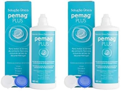 Pemag Bausch + Lomb Plus Solución Única 360ml para lentes de contacto blandas (Paquete de 2)