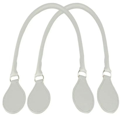 1 Paar prägnante, runde O-Bag-Griffe mit Langen und kurzen Lederriemen mit D-Schnallentropfen für die Klassische Mini-Obag-Korb -Damenhandtasche