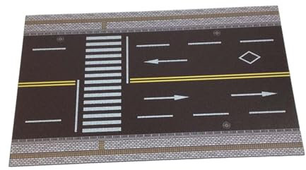 Sharplace Tapis de Parking pour Maquette d'autoroute à l'échelle 1/64, arrière-Plan, antidérapant, Garage Souterrain, Diorama, Mini Garage pour Voiture, avec Passage Piéton