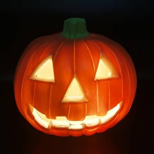 Light Up Pumpkin Lantern - Battery Operated Pumpkin Face Lights Halloween Decoration | Party Favors, Home Decor, for Table, Bedroom, Steps, Living Room, Lawn and Patio