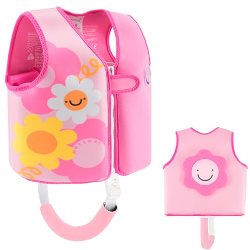 Lechin Schwimmweste Kinder Schwimmhilfe aus Neopren und EPE Hilfsweste zum Schwimmenlernen