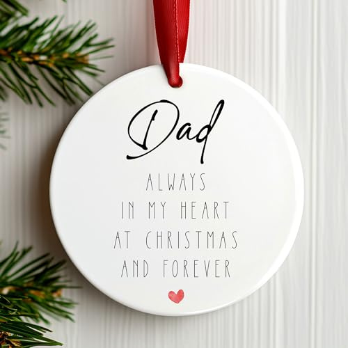Memorial Christmas Tree Decoration Memory Ornament Bauble (Dad)